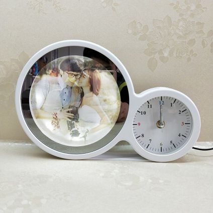 Amazon.com: AllGiftFrames Engraved Clock with Silver Post Suspended on  Acrylic Silver Engraving Plate Personalized Retirement Wedding Gift  Employee Recognition Award Anniversary Service Employee Coworker Retire :  Home & Kitchen