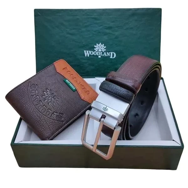 Wallet Belt Combo Brown - Buy Wallet Belt Combo Brown online in India