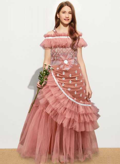 Looking for gown for girls with price Store Online with International  Courier? | Gowns for girls, Kids gown, Kids party wear dresses