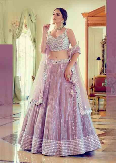 Purple Stitched Party Wear Designer Lehenga Choli at Rs 1550 in Surat