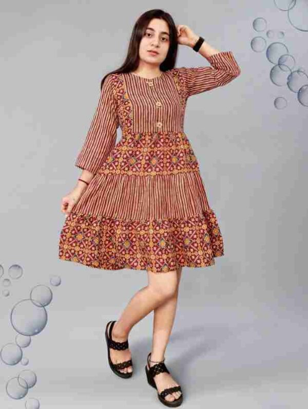 Chic short frock with jeans In A Variety Of Stylish Designs - Alibaba.com-thanhphatduhoc.com.vn
