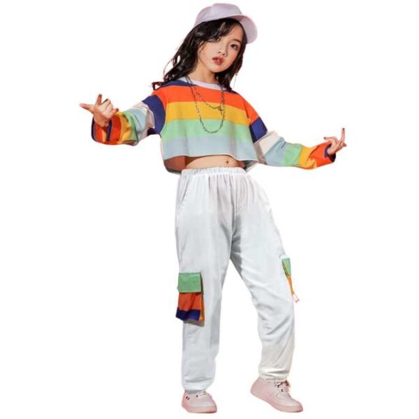 Buy Moyuqi™ Children's Hip Hop Dance Costume Performance Wear Girls Jazz  Dancewear One Set Online at desertcartINDIA