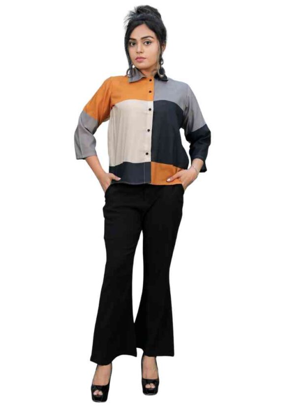 Modern and Classic Bell Bottom Style Shirt Pant for Girls