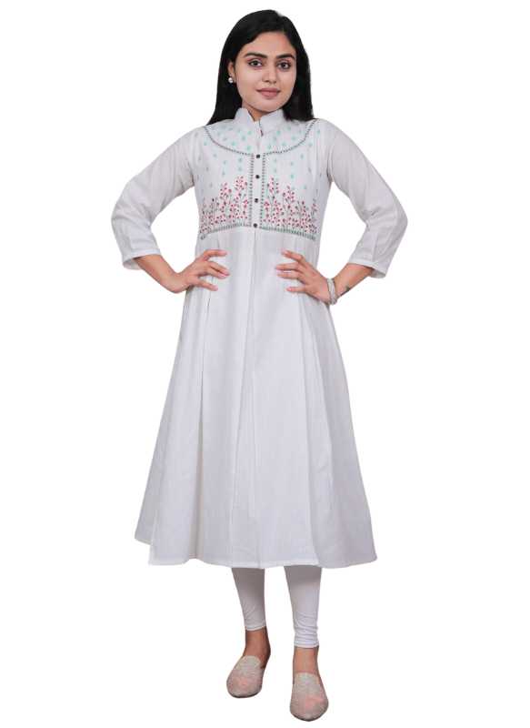 Buy Aarika Kids Blue Cotton Self Pattern Kurti & Leggings for Girls  Clothing Online @ Tata CLiQ