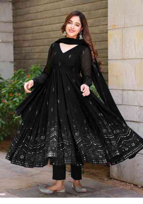 AD 040 Heavy Georgette gown