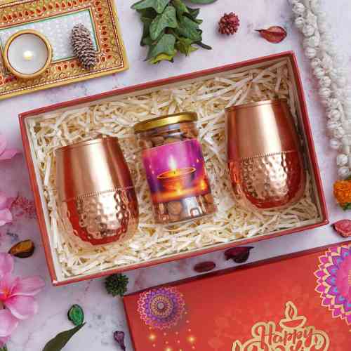 Copper Drinking Set | Buy Online Copper Jug with Glass and Bottle at Best  Price. – Nutristar