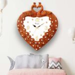 Sizzero Peacock Wall Clock-Brown-2