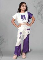 kids western wear dress purple