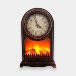 Vintage Clock Fireplace Lamp